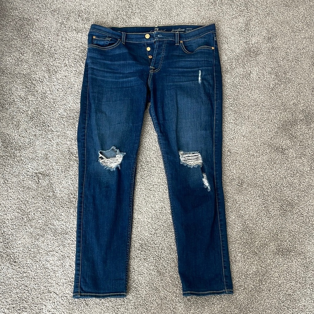 Distressed Seven Jeans